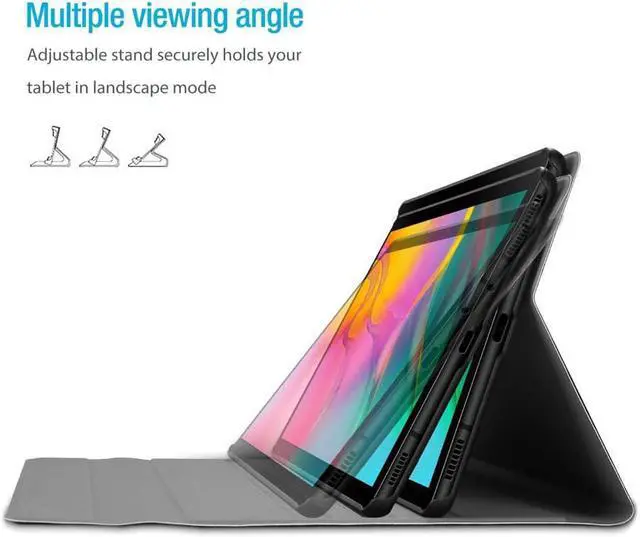 Alt view image 7 of 7 - Wireless Bluetooth Keyboard Case for Samsung Galaxy A7 10.4 Inch 2020 Model SM-T500 SM-505 SM-T507 PU Leather Protective Cover with Touchpad