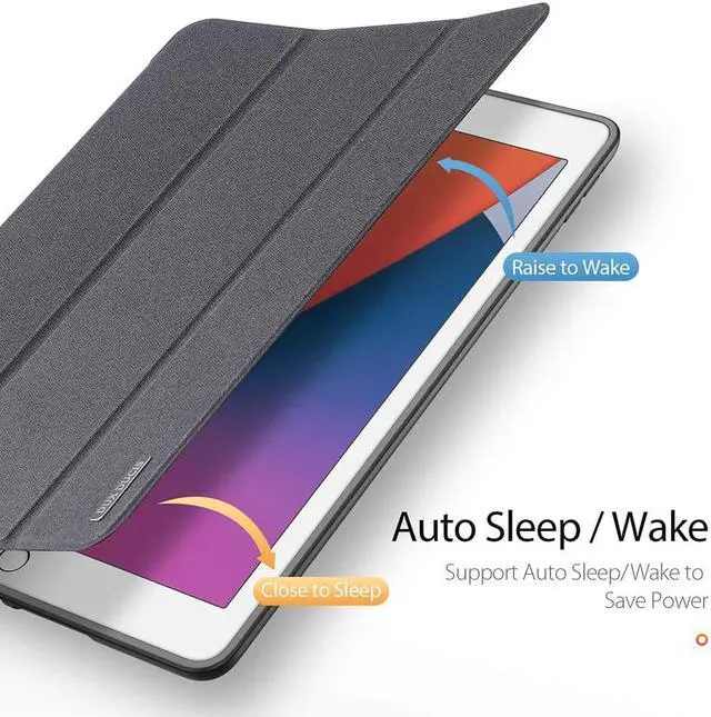 Alt view image 4 of 7 - iPad 8th Generation 2020 / iPad 7th Generation 2019 10.2 inch Case with Pencil Holder, Soft TPU Back and Magnetic Trifold Stand Cover with Auto Sleep / Wake for iPad 8 10.2" 2020 / iPad 7 10.2 2019