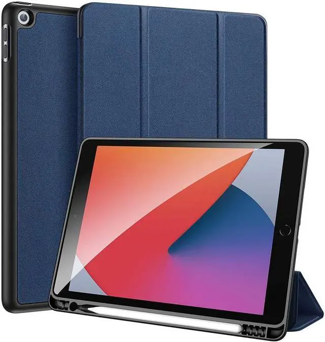 Main image of iPad 8th Generation 2020 / iPad 7th Generation 2019 10.2 inch Case with Pencil Holder, Soft TPU Back and Magnetic Trifold Stand Cover with Auto Sleep / Wake for iPad 8 10.2" 2020 / iPad 7 10.2 2019