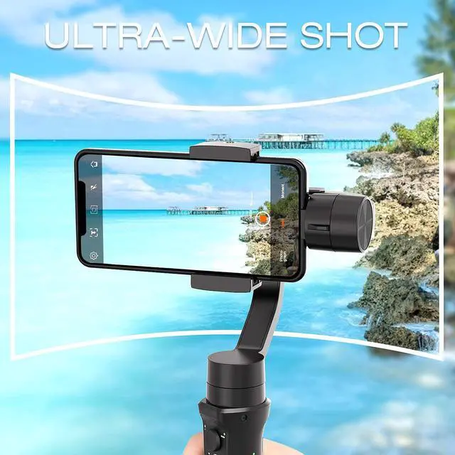 Alt view image 7 of 7 - 3-Axis Gimbal Stabilizer for iPhone 12 11 PRO MAX X XR XS Android Smartphone with Inception Sport Mode Object Face Tracking Motion Time-Lapse Quick Balance Handheld Gimbal for Vlog Youtuber Live Video