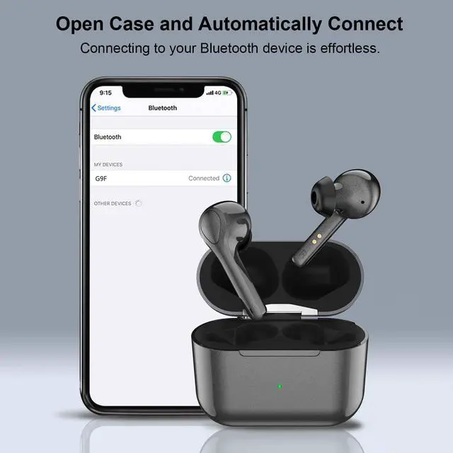Alt view image 4 of 7 - Wireless Earbuds Bluetooth 5.0 in Ear with 40H Cyclic Playtime Bluetooth Earbuds IPX7 Waterproof Touch Control TWS Stereo Headphones Built in Mic Earphone Premium Sound with Deep Bass for Sport