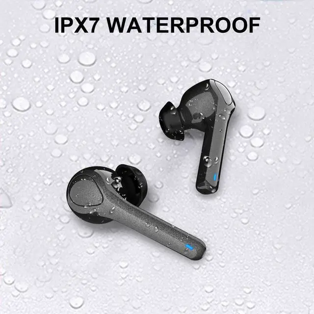 Alt view image 3 of 7 - Wireless Earbuds Bluetooth 5.0 in Ear with 40H Cyclic Playtime Bluetooth Earbuds IPX7 Waterproof Touch Control TWS Stereo Headphones Built in Mic Earphone Premium Sound with Deep Bass for Sport