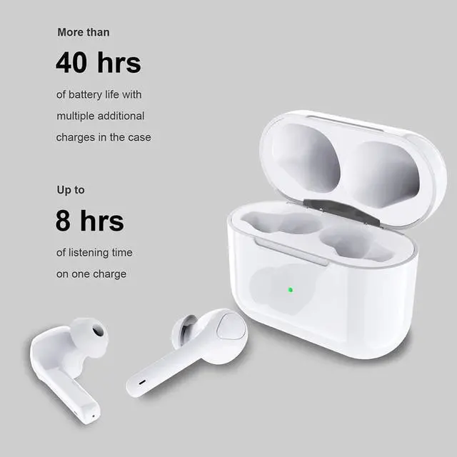 Alt view image 6 of 7 - Wireless Earbuds Bluetooth 5.0 in Ear with 40H Cyclic Playtime Bluetooth Earbuds IPX7 Waterproof Touch Control TWS Stereo Headphones Built in Mic Earphone Premium Sound with Deep Bass for Sport