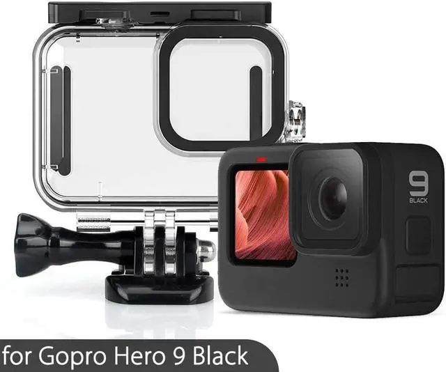 Alt view image 5 of 7 - Underwater Waterproof Housing Case for GoPro Hero 9 Black with Quick Release Buckle & Screws and 3-Pack Red / Pink / Purple Diving Filter for Gopro Hero 9 Black Accessory