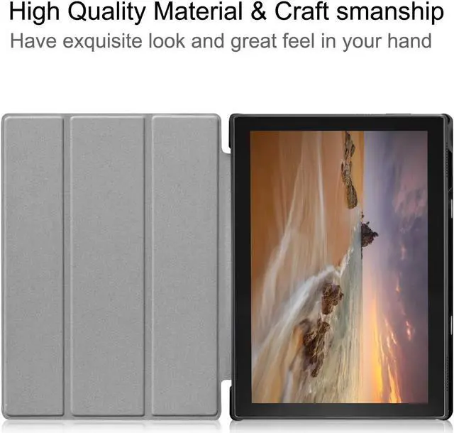 Alt view image 5 of 6 - Case for Lenovo Tab E10 ( TB-X104F ) Slim Lightweight Tri fold Stand Cover Case for Lenovo Tablet 2018 Tab E 10 10.1 Inch Display