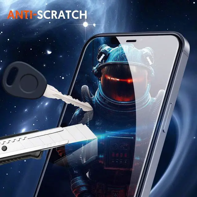 Alt view image 3 of 7 - 3 Pack - iPhone 12 Pro Screen Protector Tempered Glass [Shatterproof] Full Coverage with Alignment Frame HD Clear Film for Apple iPhone 12 / iPhone 12 Pro 6.1 Inch