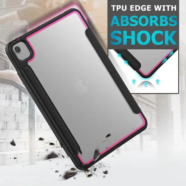 Alt view image 4 of 6 - iPad Air 4 10.9 2020 Case with Pencil Holder Smart Stand Cover with Auto Wake Sleep for iPad Air 4th Generation 10.9 Inch Model A2324 A2072 A2316 A2325