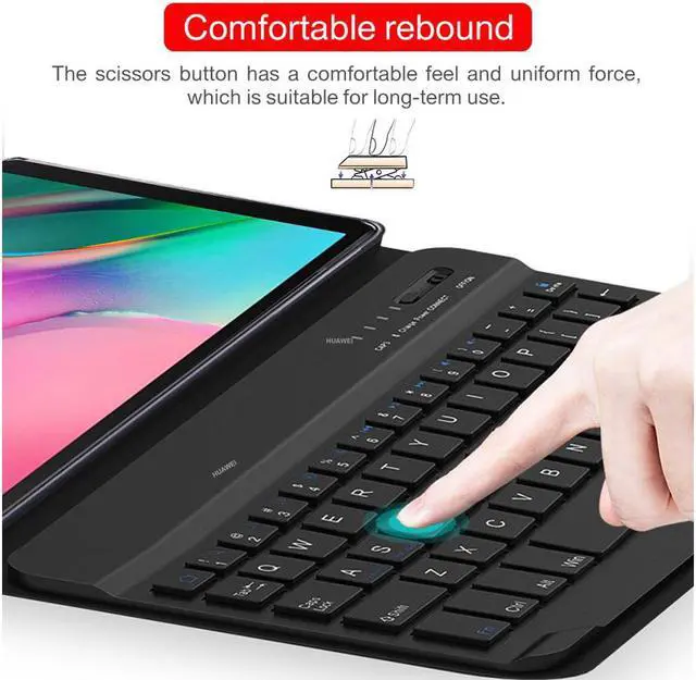 Alt view image 5 of 6 - Keyboard Case for Lenovo Tab M10 HD (2nd Gen) 10.1 inch 2020 TB-X306F / TB-X306X Detachable Wireless Keyboard Stand Cover for Lenovo Tab M10 HD 2nd Generation 10.1" 2020
