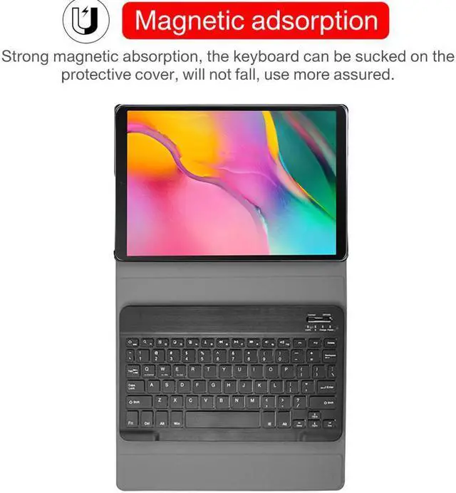 Alt view image 6 of 6 - Keyboard Case for Lenovo Tab M10 HD (2nd Gen) 10.1 inch 2020 TB-X306F / TB-X306X Detachable Wireless Keyboard Stand Cover for Lenovo Tab M10 HD 2nd Generation 10.1" 2020