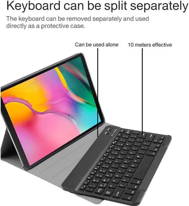 Alt view image 3 of 6 - Keyboard Case for Lenovo Tab M10 HD (2nd Gen) 10.1 inch 2020 TB-X306F / TB-X306X Detachable Wireless Keyboard Stand Cover for Lenovo Tab M10 HD 2nd Generation 10.1" 2020