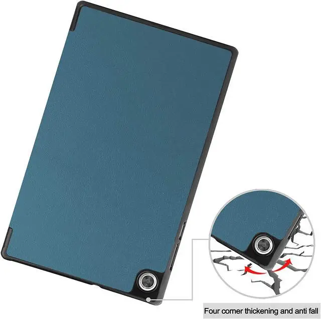 Alt view image 5 of 7 - Case for Lenovo Tab M10 HD 2nd Generation 10.1 inch 2020 TB-X306F, Shockproof Protective Cover Ultra Slim with Trifold Kickstand for Lenovo Tab M10 HD (2nd Gen) 10.1" 2020