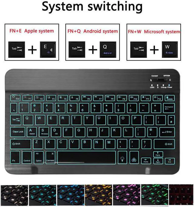 Alt view image 2 of 6 - Keyboard Case for Lenovo Tab M10 HD (2nd Gen) 10.1 inch 2020 TB-X306F / TB-X306X Detachable Wireless Keyboard Stand Cover for Lenovo Tab M10 HD 2nd Generation 10.1" 2020