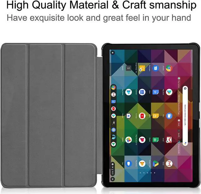 Alt view image 2 of 7 - Compatible with Lenovo IdeaPad Duet Chromebook 10.1" 2020, Shockproof Protective Cover with Auto Wake/Sleep Kickstand for Lenovo IdeaPad Duet Chromebook 10.1 Inch 2020