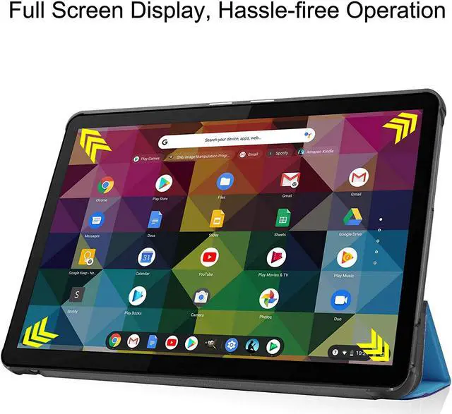 Alt view image 7 of 7 - Compatible with Lenovo IdeaPad Duet Chromebook 10.1" 2020, Shockproof Protective Cover with Auto Wake/Sleep Kickstand for Lenovo IdeaPad Duet Chromebook 10.1 Inch 2020