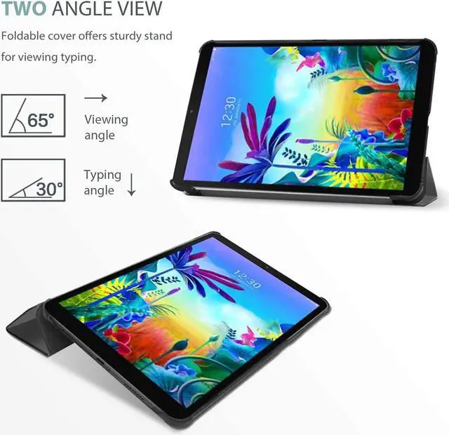 Alt view image 4 of 7 - LG G Pad 5 10.1 FHD Case Slim Light Smart Cover Trifold Stand Hard Shell Folio Case for 10.1 inch LG G Pad 5 2019