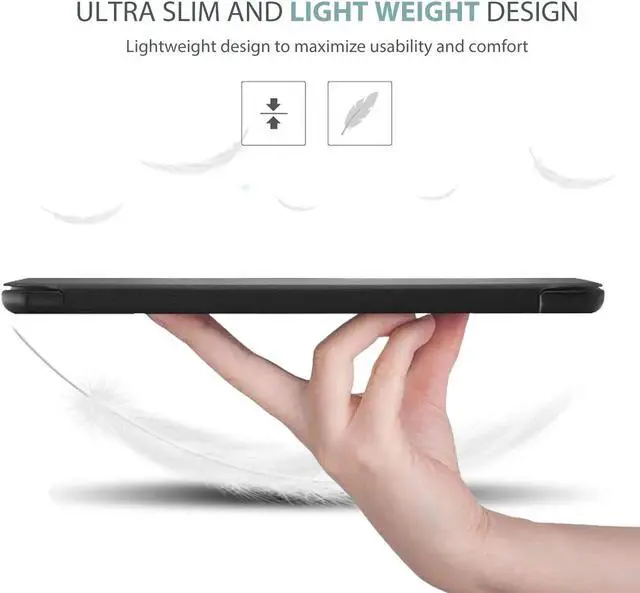 Alt view image 5 of 7 - LG G Pad 5 10.1 FHD Case Slim Light Smart Cover Trifold Stand Hard Shell Folio Case for 10.1 inch LG G Pad 5 2019