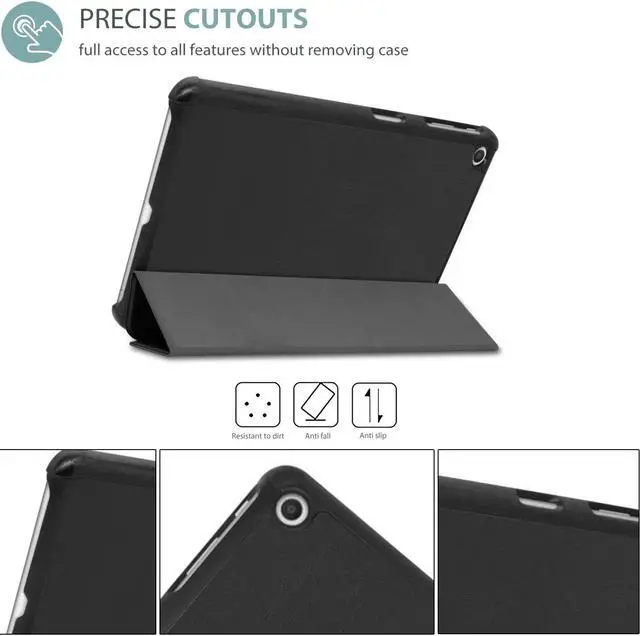 Alt view image 2 of 7 - LG G Pad 5 10.1 FHD Case Slim Light Smart Cover Trifold Stand Hard Shell Folio Case for 10.1 inch LG G Pad 5 2019