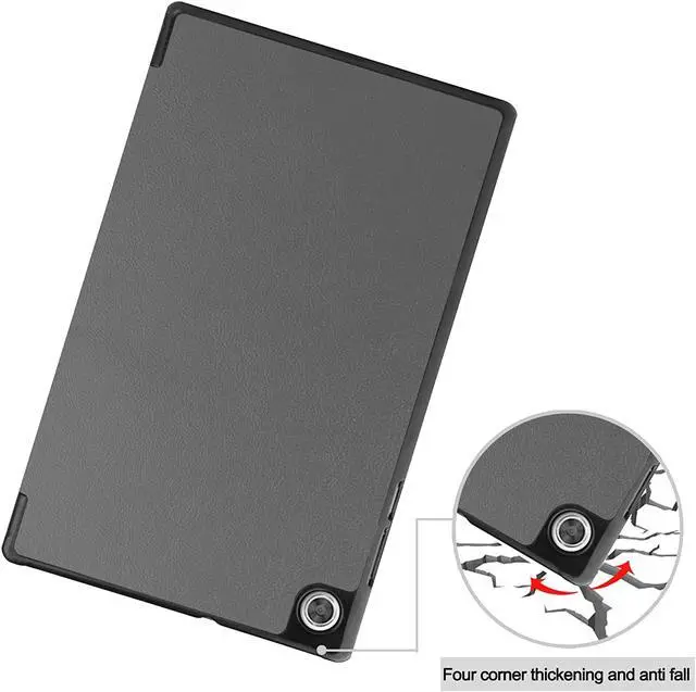 Alt view image 4 of 7 - Case for Lenovo Tab M10 HD (2nd Gen) 10.1 2020 TB-X306F, Smart Case Trifold Stand Slim Fiit Lightweight Shockproof Case Cover for Lenovo Tab M10 HD (2nd Gen) 10.1 2020