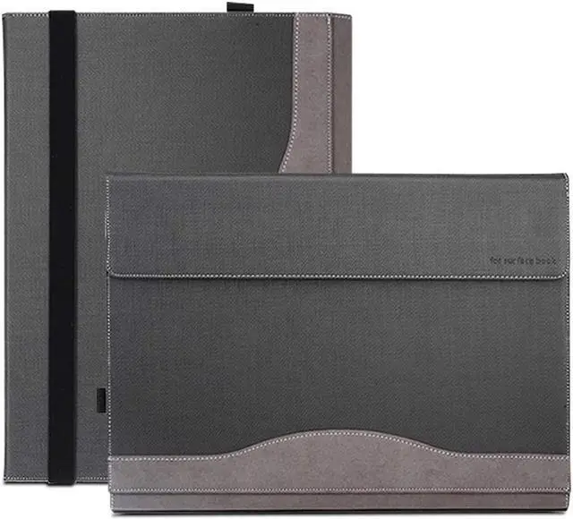 Alt view image 2 of 7 - Case for Microsoft Surface Book 3 / Book 2 15 inch PU Leather Detachable Protective Folio Cover with Pen Holder for 15 Inch Microsoft Surface Book 3 / 2