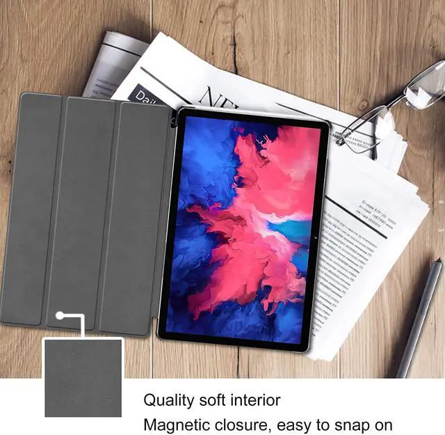 Alt view image 7 of 7 - Lenovo Tab P11 11 inch Case 2020 Model: TB-J606F TB-J606X, Slim Lightweight Smart Cover Tri-fold Stand Folio Hard Shell Case for Lenovo Tab P11 11” 2020 Release Full HD Tablet