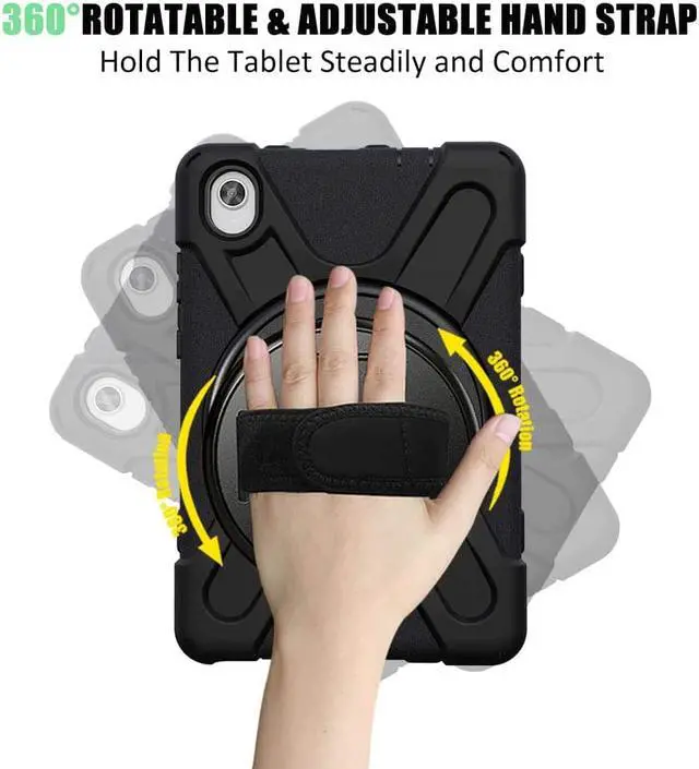Alt view image 2 of 7 - Lenovo Tab M8 FHD Case 2020 Model TB-8705F / TB-8705N with Kickstand Hand Strap and Shoulder Strap Cover for Lenovo Tab M8 8.0 inch FHD 8.0 Inch Tablet