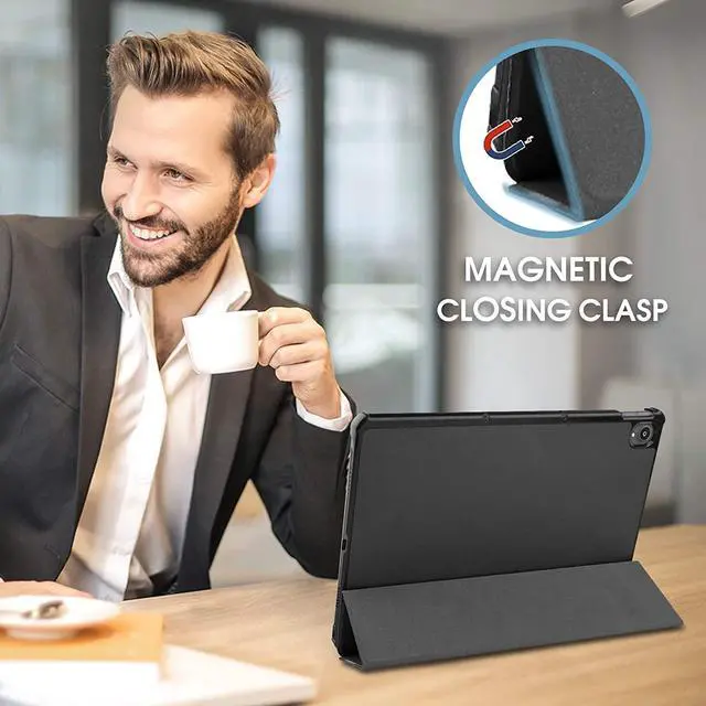 Alt view image 6 of 7 - Lenovo Tab P11 11 inch Case 2020 Model: TB-J606F TB-J606X, Slim Lightweight Smart Cover Tri-fold Stand Folio Hard Shell Case for Lenovo Tab P11 11” 2020 Release Full HD Tablet