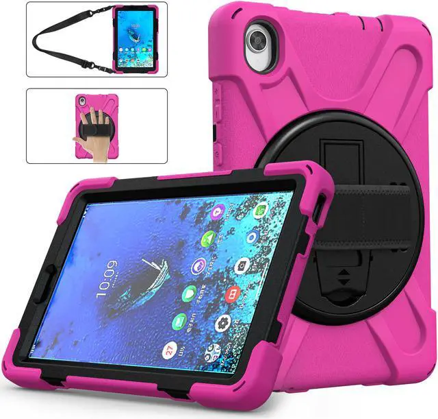 Alt view image 2 of 6 - Lenovo Tab M8 FHD Case 2020 Mdoel TB-8705F / TB-8705N with Kickstand Hand Strap and Shoulder Strap Cover for Lenovo Tab M8 8.0 inch FHD 8.0 Inch Tablet