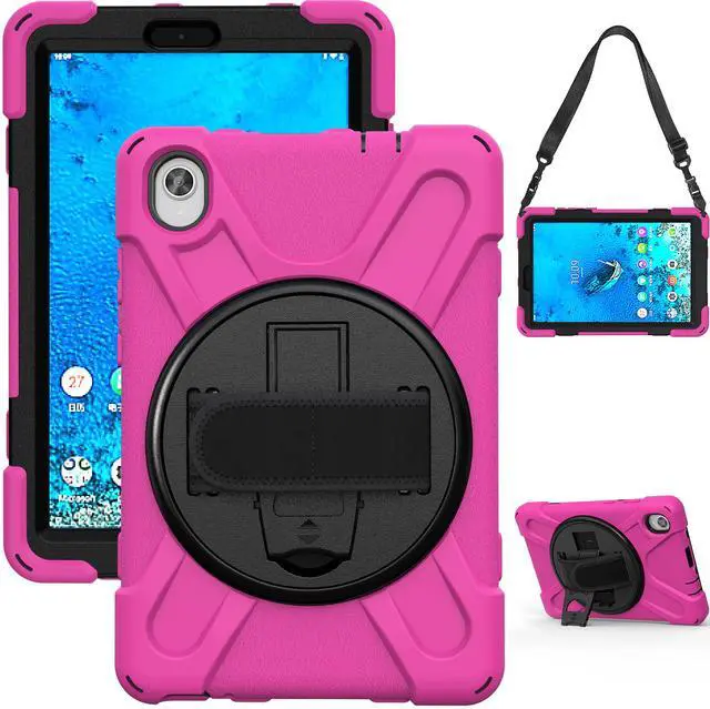 Alt view image 6 of 6 - Lenovo Tab M8 FHD Case 2020 Mdoel TB-8705F / TB-8705N with Kickstand Hand Strap and Shoulder Strap Cover for Lenovo Tab M8 8.0 inch FHD 8.0 Inch Tablet