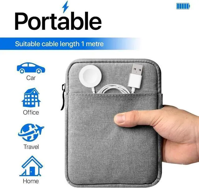 Alt view image 7 of 7 - Wireless Charger Compatible with Apple Watch Series 6 5 4 3 2 1 SE– Magnetic Charging Cable