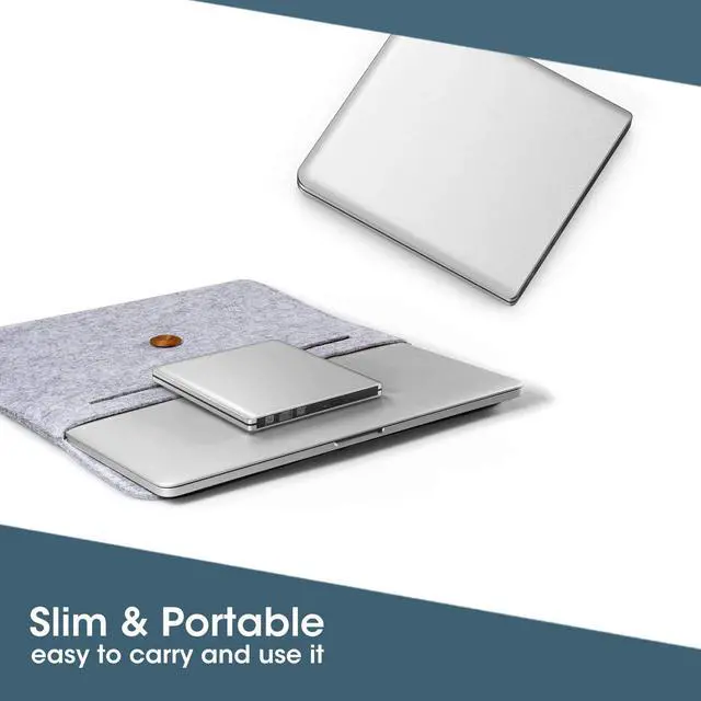 Alt view image 7 of 7 - External CD DVD Drive USB 3.0 Type-C Slim Aluminum Portable DVD/CD ROM +/-RW Optical Drive Burner Writer for MacBook Pro/ Air, iMac, Windows/ Linux/ Mac Laptop Desktop, Silver