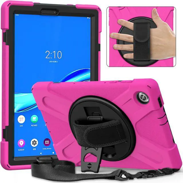 Alt view image 6 of 7 - Lenovo Tab M10 FHD Plus Case 10.3 Inch 2020 2nd Generation, Rugged Heavy Duty Shockproof Rotating Kickstand Protective Cover for Lenovo Tab M10 Plus Model TB-X606F TB-X606X 10.3" FHD Tablet 2020