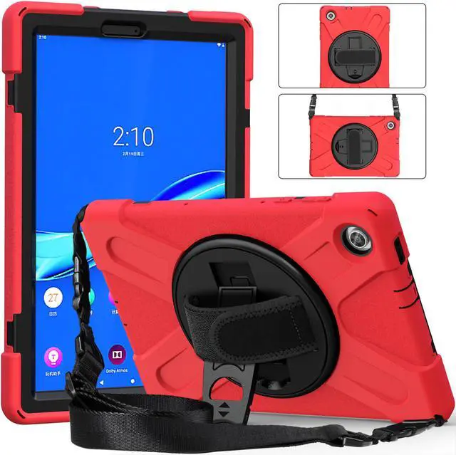 Alt view image 2 of 7 - Lenovo Tab M10 FHD Plus Case 10.3 Inch 2020 2nd Generation, Rugged Heavy Duty Shockproof Rotating Kickstand Protective Cover for Lenovo Tab M10 Plus Model TB-X606F TB-X606X 10.3" FHD Tablet 2020