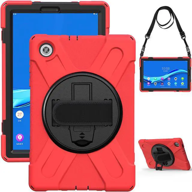 Alt view image 6 of 7 - Lenovo Tab M10 FHD Plus Case 10.3 Inch 2020 2nd Generation, Rugged Heavy Duty Shockproof Rotating Kickstand Protective Cover for Lenovo Tab M10 Plus Model TB-X606F TB-X606X 10.3" FHD Tablet 2020