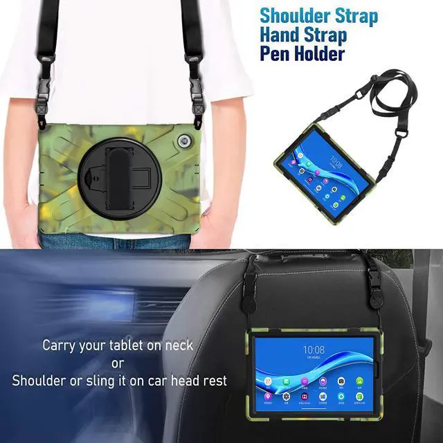 Alt view image 7 of 7 - Lenovo Tab M10 FHD Plus Case 10.3 Inch 2020 2nd Generation, Rugged Heavy Duty Shockproof Rotating Kickstand Protective Cover for Lenovo Tab M10 Plus Model TB-X606F TB-X606X 10.3" FHD Tablet 2020
