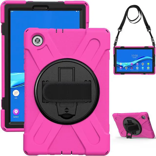Alt view image 5 of 7 - Lenovo Tab M10 FHD Plus Case 10.3 Inch 2020 2nd Generation, Rugged Heavy Duty Shockproof Rotating Kickstand Protective Cover for Lenovo Tab M10 Plus Model TB-X606F TB-X606X 10.3" FHD Tablet 2020