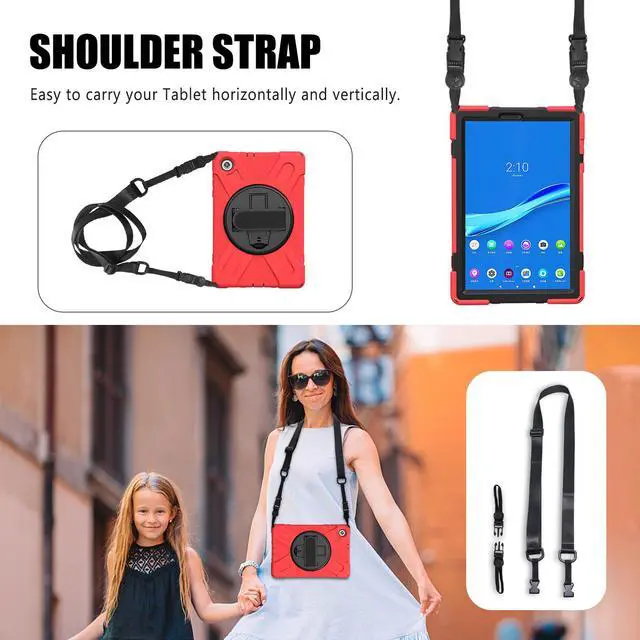 Alt view image 7 of 7 - Lenovo Tab M10 FHD Plus Case 10.3 Inch 2020 2nd Generation, Rugged Heavy Duty Shockproof Rotating Kickstand Protective Cover for Lenovo Tab M10 Plus Model TB-X606F TB-X606X 10.3" FHD Tablet 2020