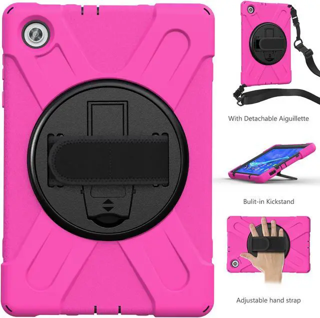 Alt view image 7 of 7 - Lenovo Tab M10 FHD Plus Case 10.3 Inch 2020 2nd Generation, Rugged Heavy Duty Shockproof Rotating Kickstand Protective Cover for Lenovo Tab M10 Plus Model TB-X606F TB-X606X 10.3" FHD Tablet 2020