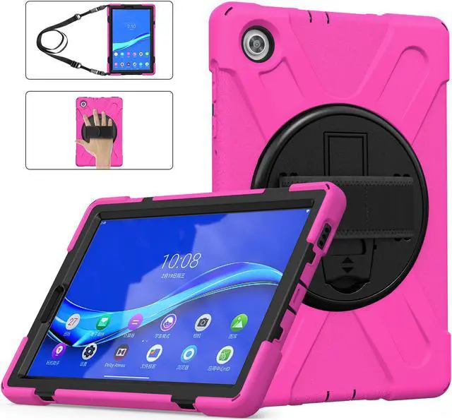 Alt view image 4 of 7 - Lenovo Tab M10 FHD Plus Case 10.3 Inch 2020 2nd Generation, Rugged Heavy Duty Shockproof Rotating Kickstand Protective Cover for Lenovo Tab M10 Plus Model TB-X606F TB-X606X 10.3" FHD Tablet 2020