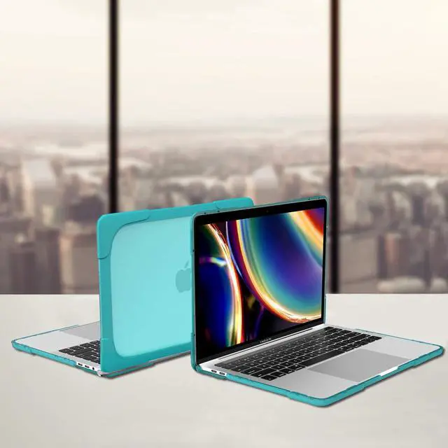 Alt view image 7 of 7 - MacBook Pro 13 Inch Case 2020 M1 A2338/ A2289/ A2251, Heavy Duty Slim Hard Shell Dual Layer Protective Cover with Fold Kickstand & Keyboard Cover for MacBook Pro New 13-inch Retina with Touch ID