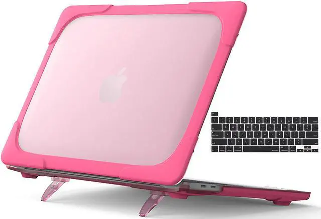 Main image of MacBook Pro 13 Inch Case 2020 M1 A2338/ A2289/ A2251, Heavy Duty Slim Hard Shell Dual Layer Protective Cover with Fold Kickstand & Keyboard Cover for MacBook Pro New 13-inch Retina with Touch ID