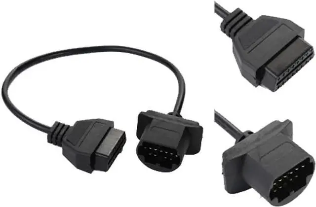 Alt view image 2 of 6 - OBD OBD2 Connector Diagnostic Adapter for Mazda 16 pin to 17 pin Adapter (Mazda-16T17)