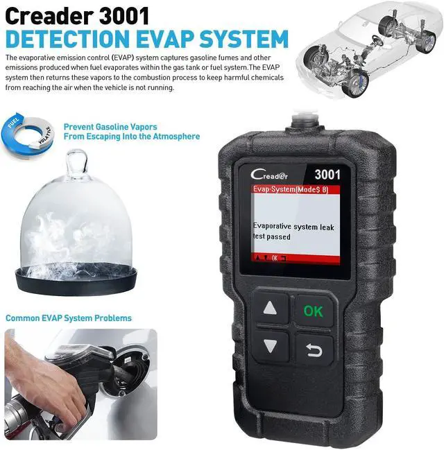 Alt view image 5 of 7 - OBD 2 CAR Code Reader professional automotive scanner LAUNCH X431 CR3001 Support Full OBDII / EOBD Launch Creader