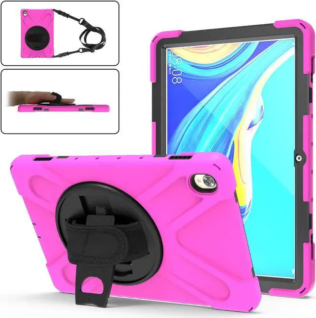 Main image of Case for Huawei MediaPad M5 10.8 / M5 Pro 10.8, Full Body Heavy Duty Shockproof Protective Cover with Stand, Handle Hand Strap & Shoulder Strap for MediaPad M5 / M5 Pro 10.8 inch 2018