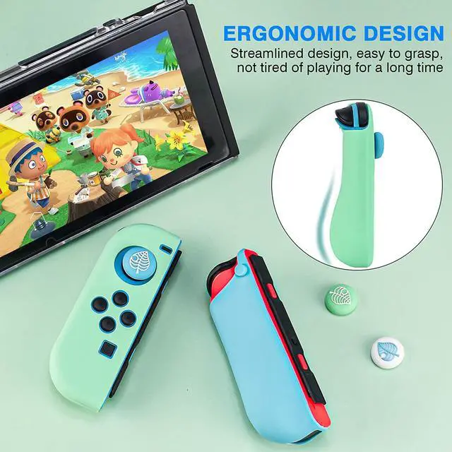 Alt view image 4 of 7 - Carrying Case Accessories Kit Compatible with Nintendo Switch, Storage Case with Hard Clear Cover, Screen Protectors, Silicone Case for Joy-Con, Adjustable Stand and Thumb Grip Caps 11 in 1