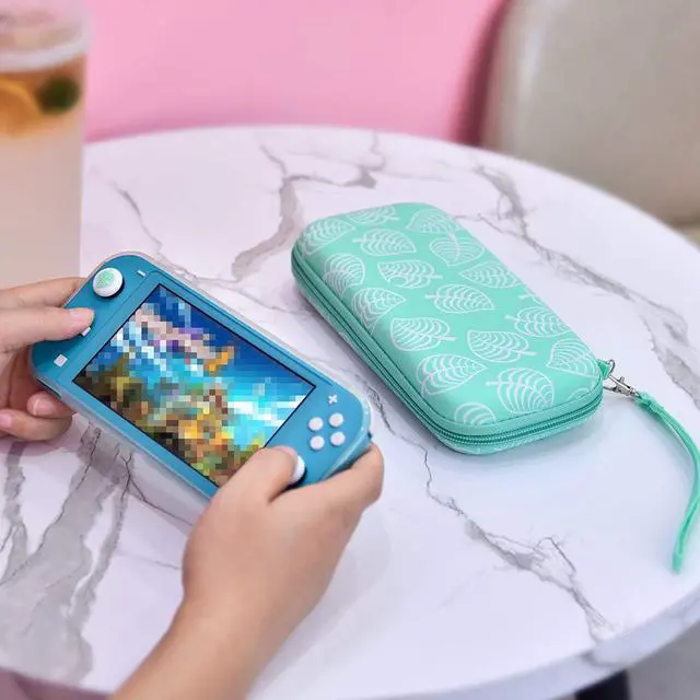 Alt view image 7 of 7 - Switch Lite Accessories Kit, Accessories Bundle with Carrying Case, Protective Cover case, 2-Pack Tempered Glass Screen Protector, 4 Thumb Grips