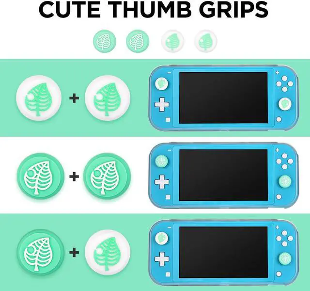 Alt view image 5 of 7 - Switch Lite Accessories Kit, Accessories Bundle with Carrying Case, Protective Cover case, 2-Pack Tempered Glass Screen Protector, 4 Thumb Grips