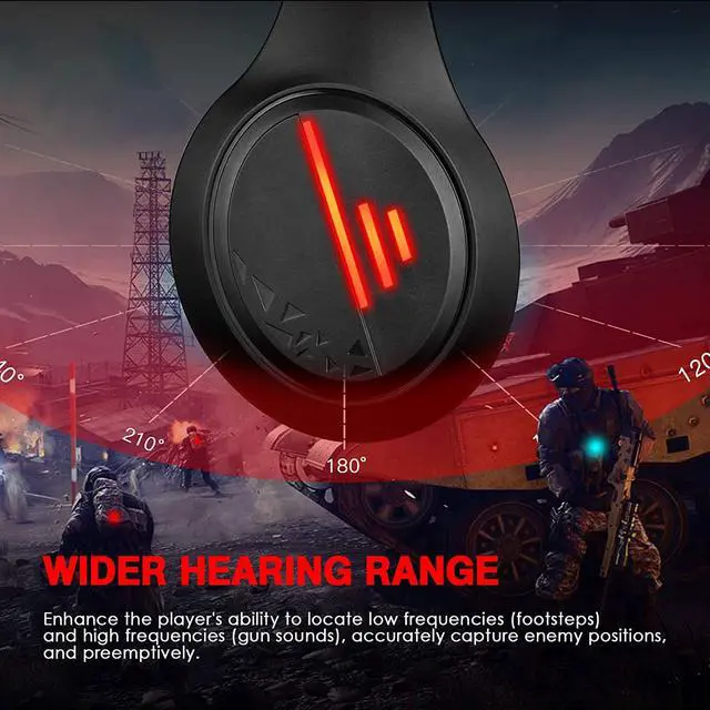 Alt view image 7 of 7 - PC Gaming Headphone with Microphone PS5 Gaming Headset with 7.1 Surround Sound Stereo for PS4 Switch,Omnidirectional Microphone Vibration LED Light,Compatible with Mac/Laptop