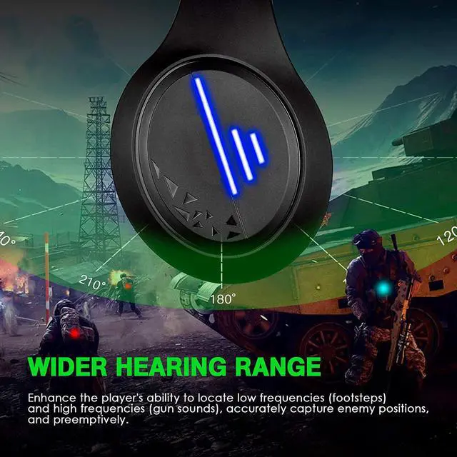 Alt view image 7 of 7 - PC Gaming Headphone with Microphone PS5 Gaming Headset with 7.1 Surround Sound Stereo for PS4 Switch,Omnidirectional Microphone Vibration LED Light,Compatible with Mac/Laptop