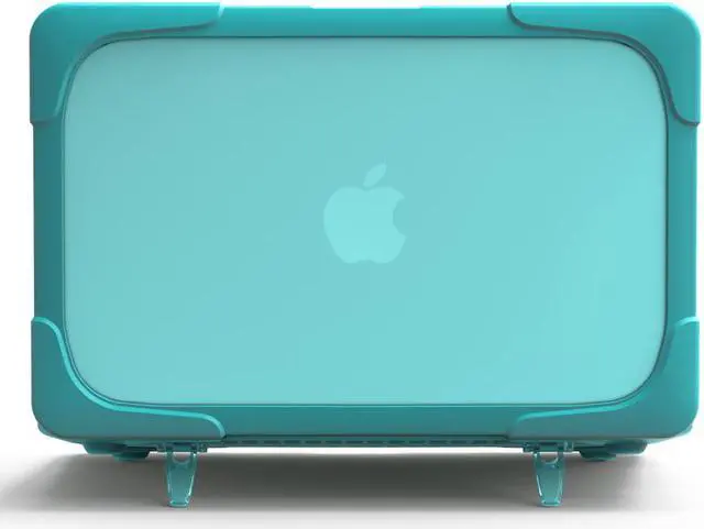 Alt view image 2 of 7 - MacBook Air 11 Inch Case with Kickstand Rubberized Hard Plastic Cover Shock Proof Matt Protective Case with Keyboard Cover for Laptop MacBook Air 11.6 Inch Model: A1370 A1465