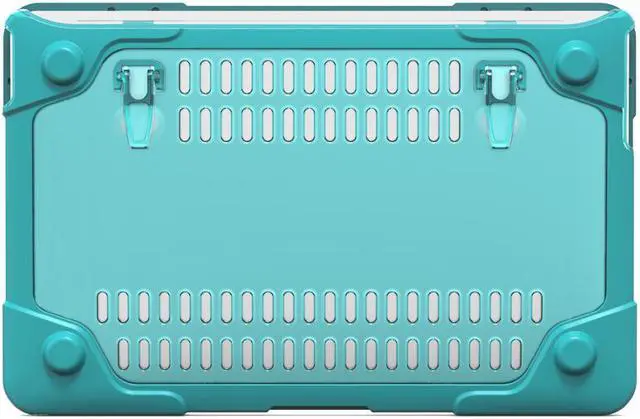 Alt view image 5 of 7 - MacBook Air 11 Inch Case with Kickstand Rubberized Hard Plastic Cover Shock Proof Matt Protective Case with Keyboard Cover for Laptop MacBook Air 11.6 Inch Model: A1370 A1465